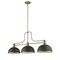 Z-Lite Melange 3 Light Chandelier, Heritage Brass & Bronze + Heritage Brass 725-3HBR-D12BRZ+HBR - alternate 2